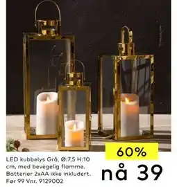 Skeidar LED kubbelys tilbud