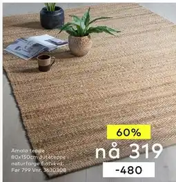 Skeidar Amala teppe tilbud
