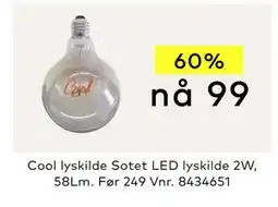 Skeidar Cool lyskilde tilbud