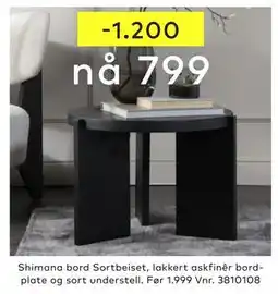 Skeidar Shimana bord tilbud