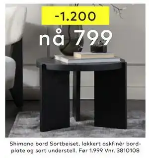 Skeidar Shimana bord tilbud