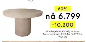 Skeidar Vida hagebord tilbud