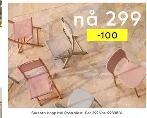 Skeidar Sorento klappstol tilbud