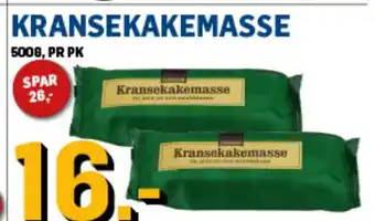 Price Lagerbutikk KRANSEKAKEMASSE tilbud