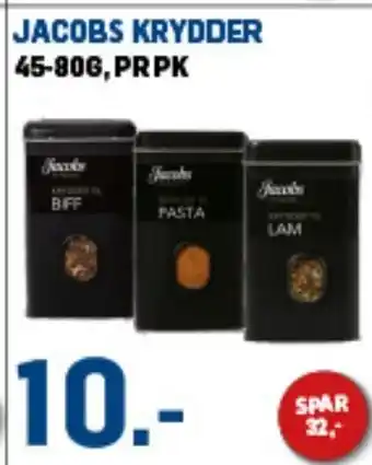Price Lagerbutikk JACOBS KRYDDER tilbud