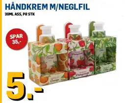Price Lagerbutikk HÅNDKREM M/NEGLFIL tilbud