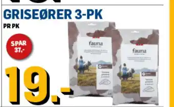 Price Lagerbutikk GRISEØRER 3-PK tilbud