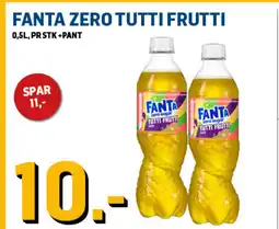 Price Lagerbutikk FANTA ZERO TUTTI FRUTTI tilbud