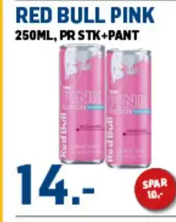 Price Lagerbutikk RED BULL PINK tilbud