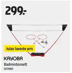 Jula Badmintonsett tilbud