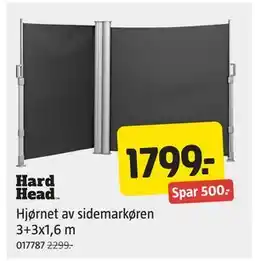 Jula Hjørnet av sidemarkøren 3+3x1,6 m tilbud