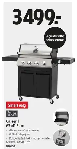 Jula Gassgrill 63x41.5 cm tilbud