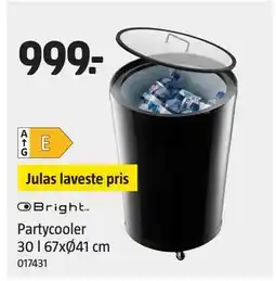 Jula Partycooler 30 l 67xØ41 cm tilbud