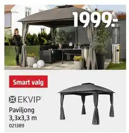 Jula Paviljong 3,3x3,3 m tilbud