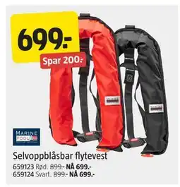 Jula Selvoppblåsbar flytevest tilbud