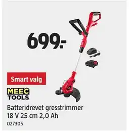 Jula Batteridrevet gresstrimmer 18 V 25 cm 2,0 Ah tilbud