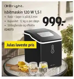Jula Isbitmaskin 120 W 1,5 l tilbud