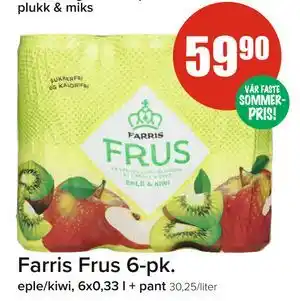 Spar Farris Frus 6-pk tilbud