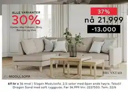 Skeidar Slogen Modulsofa tilbud
