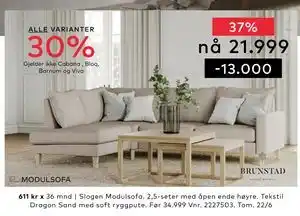 Skeidar Slogen Modulsofa tilbud