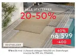 Skeidar Lillesand uteteppe 160x230 cm tilbud