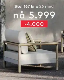 Skeidar Loungestol B: 92 cm tilbud