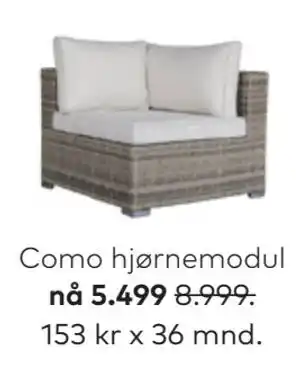 Skeidar Como hjørnemodul tilbud