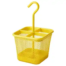 IKEA Uppdatera Bestikkholder, gul, 12x12 cm tilbud