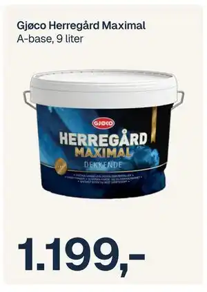 Jernia Gjøco Herregård Maximal A-base, 9 liter tilbud