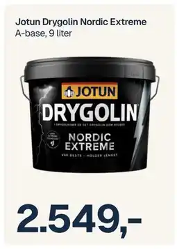 Jernia Jotun Drygolin Jordic Txtrem A-base, 9 liter tilbud