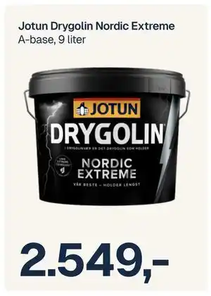 Jernia Jotun Drygolin Jordic Txtrem A-base, 9 liter tilbud