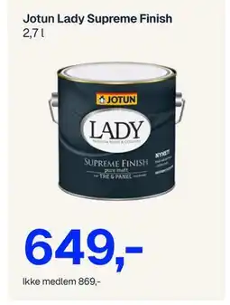 Jernia Jotun Lady Supreme Finish tilbud