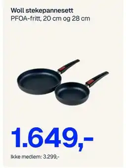 Jernia Woll stekepanneset tilbud