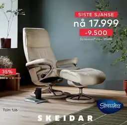 Skeidar Stressless View tilbud