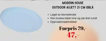 Kitch'n Modern House Outdoor asjett isblå tilbud