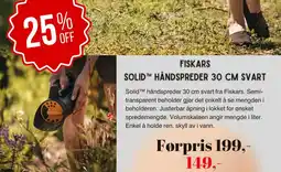 Kitch'n FISKARS Solid håndspreder svart tilbud