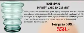 Kitch'n Rosendahl infinity vase mint tilbud