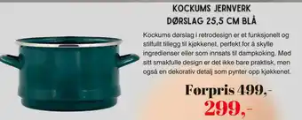 Kitch'n Kockums Jernverk dørslag blå tilbud