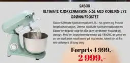 Kitch'n Sabor ultimate kjøkkenmaskin med kobling lys grønn/frostet tilbud