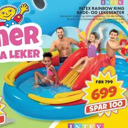 Extra Leker INTEX Rainbow ring bade- og lekesenter tilbud