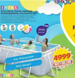 Extra Leker INTEX Prism frame chevron rammebasseng tilbud