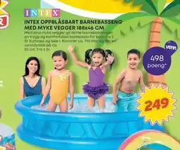 Extra Leker INTEX Oppblåsbart barnebasseng med myke vegger tilbud