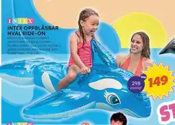 Extra Leker INTEX Oppblåsbar hval ride-on tilbud