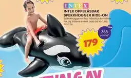 Extra Leker INTEX Oppblåsbar spekkhogger ride-on tilbud