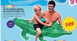 Extra Leker INTEX Oppblåsbar alligator ride-on tilbud