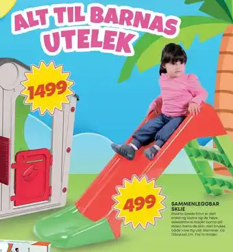 Extra Leker Sammenleggbar sklie tilbud