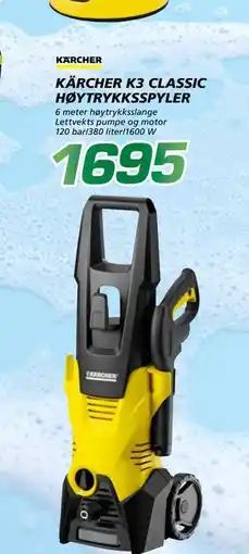 Coop Byggmix KÄRCHER K3 CLASSIC HØYTRYKKSSPYLER tilbud