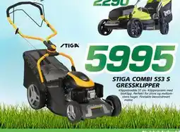 Coop Byggmix STIGA COMBI 553 S GRESSKLIPPER tilbud