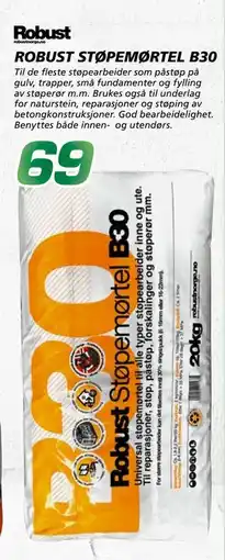 Coop Byggmix ROBUST STØPEMØRTEL B30 tilbud
