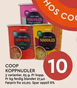 Coop Mega COOP KOPPNUDLER tilbud